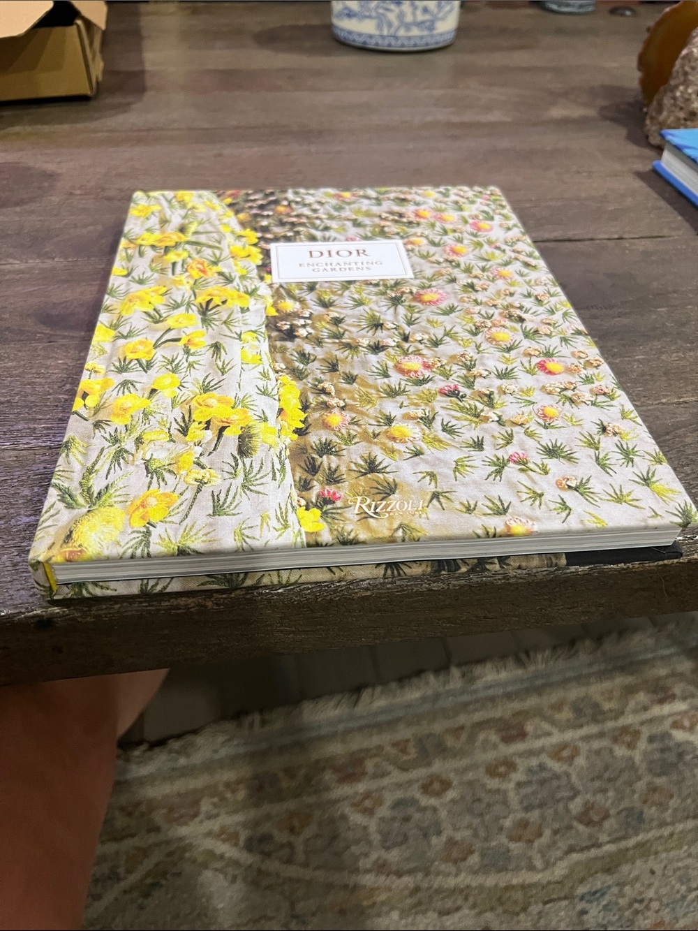 Dior Enchanting Gardens Hardcover Book - Floral Cover (Yellow, Pink, Green) - Picture 3 of 5